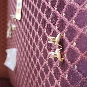 Silver hummingbird earrings